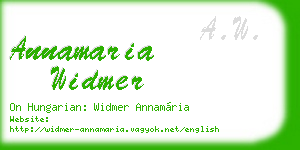 annamaria widmer business card