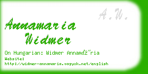 annamaria widmer business card